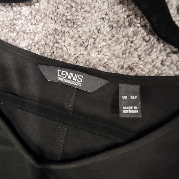 Dennis Basso Black and White Dress Size XLP - Picture 4 of 6